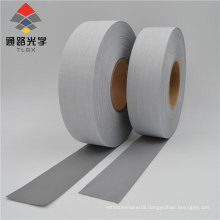 Sewing on Retro Reflector Tape 100% Polyester Reflective Fabric for Safety Clothing